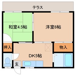 近鉄奈良駅 徒歩10分 1階の物件間取画像